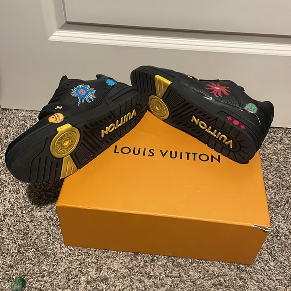 Louis Vuitton x Yayoi Kusama Trainer (Black Print) - Picture 4 of 8